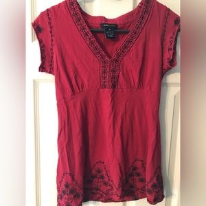 BCBB Maxazria red top in size medium